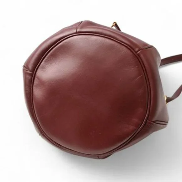 Cartier Shoulder Bag Must Line Vintage Drawstring Bag Crossbody Leather - Picture 7 of 10